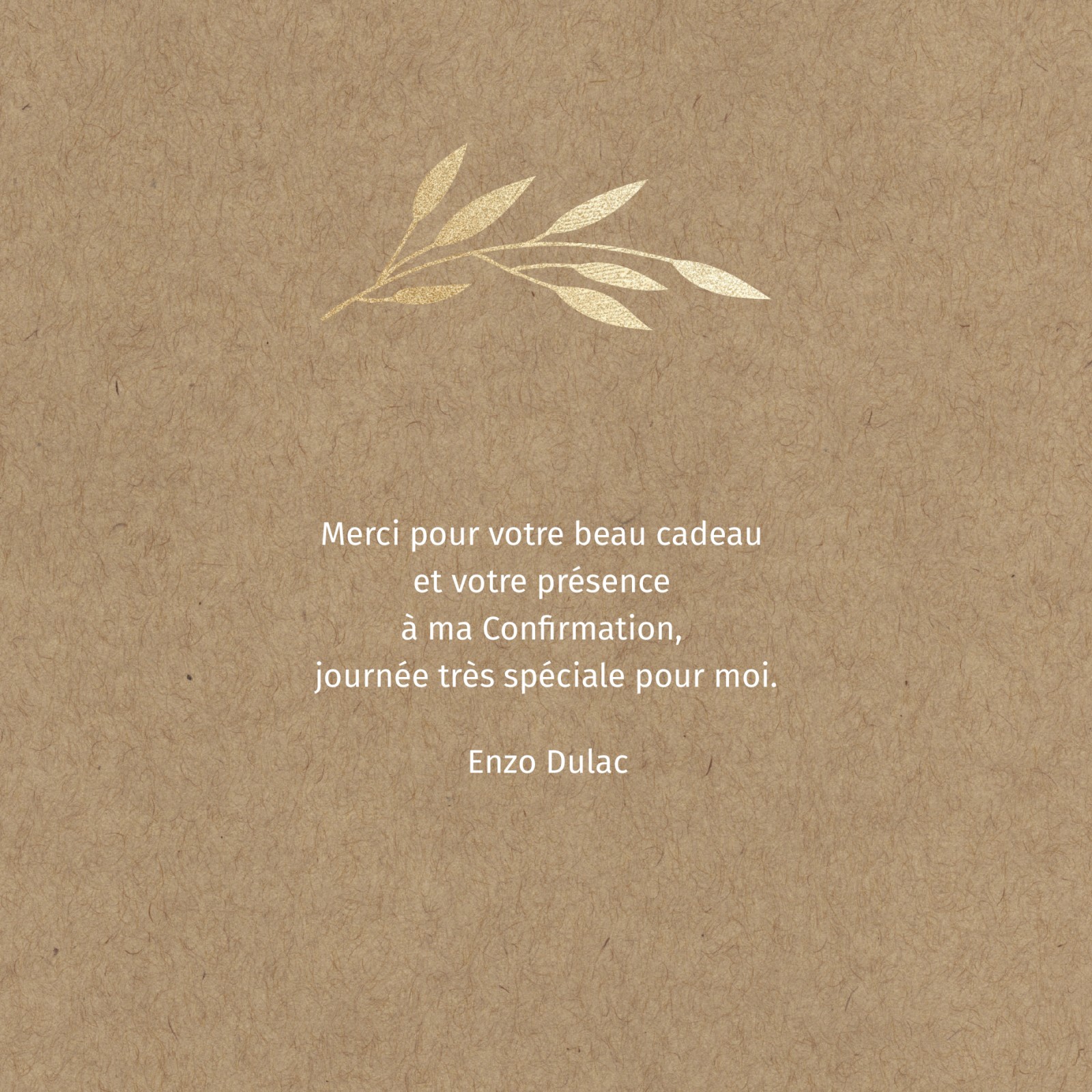 Cartes de remerciements confirmation | Optimalprint