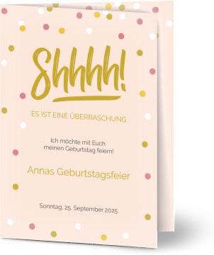 Einladungen Zur Uberraschungsparty Optimalprint