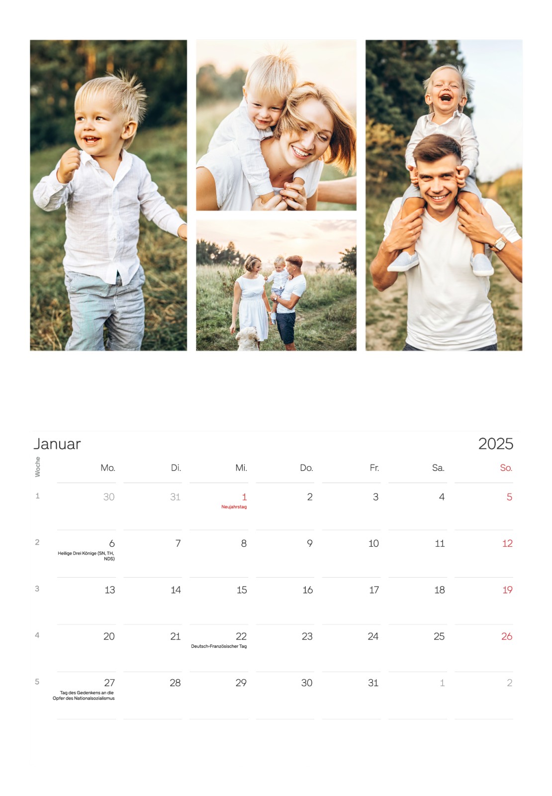 Breitbild - Personalisierte Wandkalender | Optimalprint
