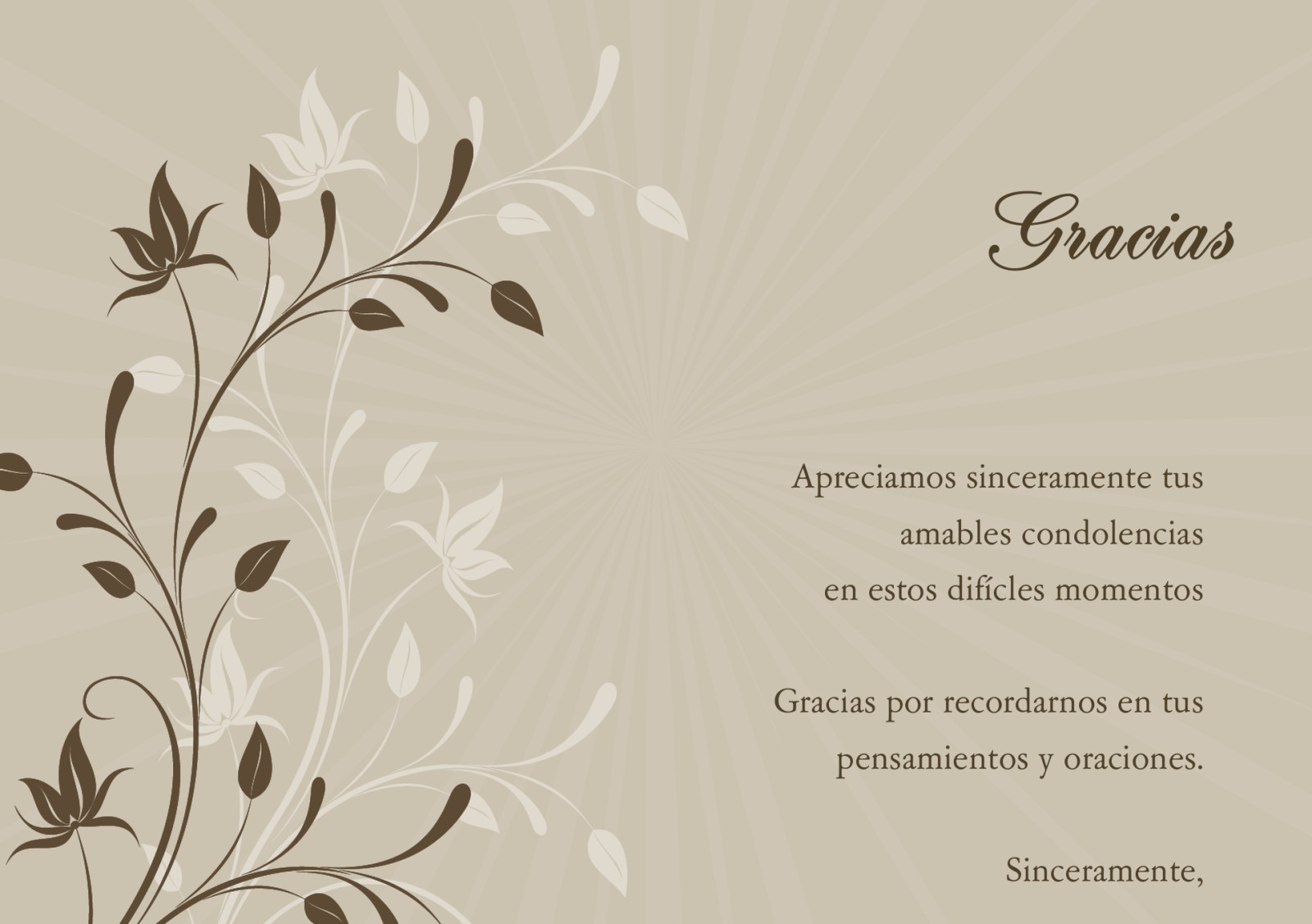 Las Mejores 9 Ideas De Tarjetas De Agradecimiento De Funeral Tarjetas