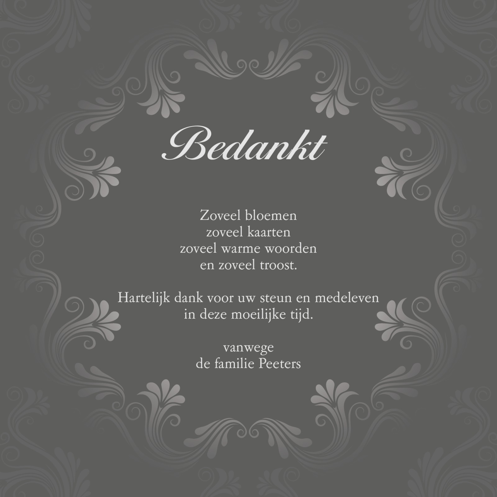 Bedankkaartjes na overlijden | Optimalprint