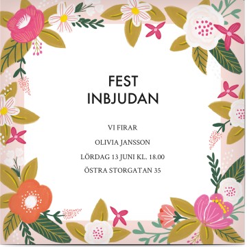 - Inbjudningskort