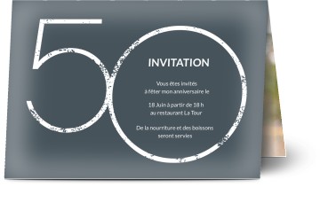 Carte Invitation Pour Anniversaire 50 Invitations D Anniversaire 50 Personnalisees Optimalprint