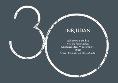 Inbjudningskort födelsedag 30 - Personliga födelsedagsinbjudningar 30