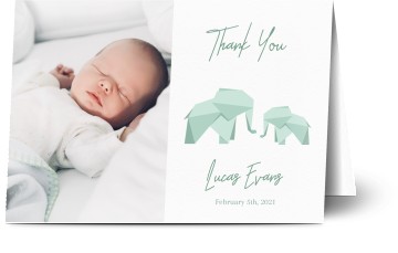 Baby Thank You Cards | Your Photos and Text | Optimalprint
