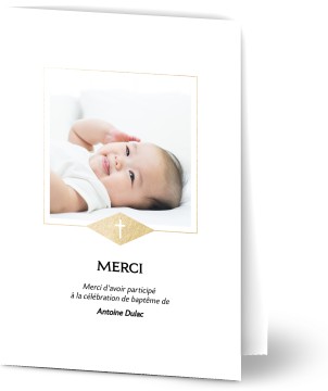 Cartes De Remerciement Bapteme Pour Garcon Optimalprint