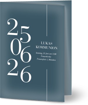 10 Kommunion-Einladungskarten Mit Umschlägen – DIN A6, Selbst Gestaltbar
