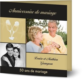 Invitations 50eme Anniversaire Optimalprint
