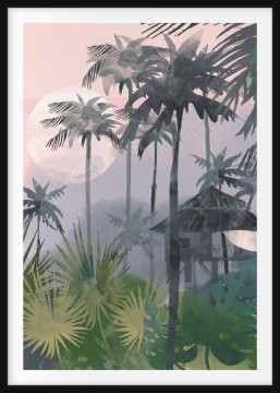 Get Tropisk strand vaeg kunst Desktop Wallpaper