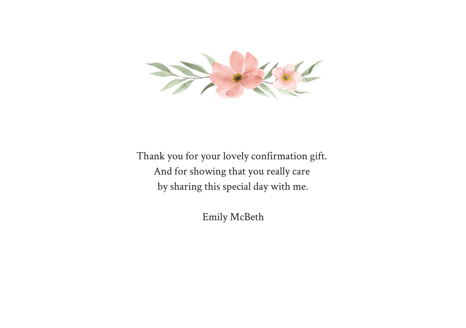 Confirmation Thank You Cards - Trim | Optimalprint