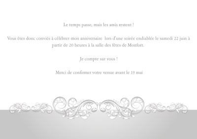 Carte D Invitation Anniversaire Arabesque Fleurie Dans Des Tons Pastels Invitations Anniversaire Bordure Optimalprint