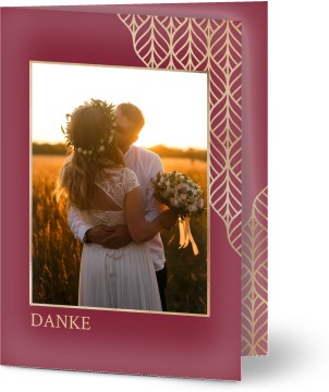 Dankeskarten und Danksagungskarten gestalten | Danksagung mit Foto