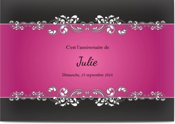 Carte D Invitation Anniversaire Arabesques Elegantes Cartes D Invitation D Anniversaire 21 Ans Optimalprint