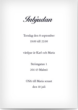 Inbjudningskort - sommarfest  Optimalprint