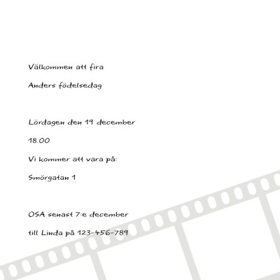 - Födelsedagsinbjudan