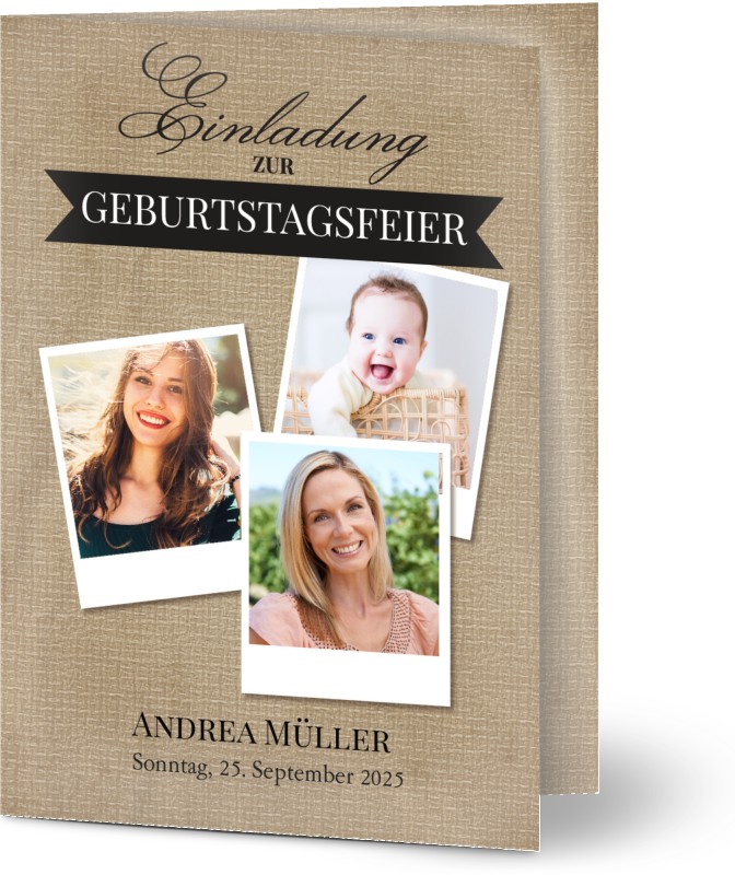 Einladung Geburtstag Über die Jahre Einladungskarten zum 50. Geburtstag gestalten Optimalprint